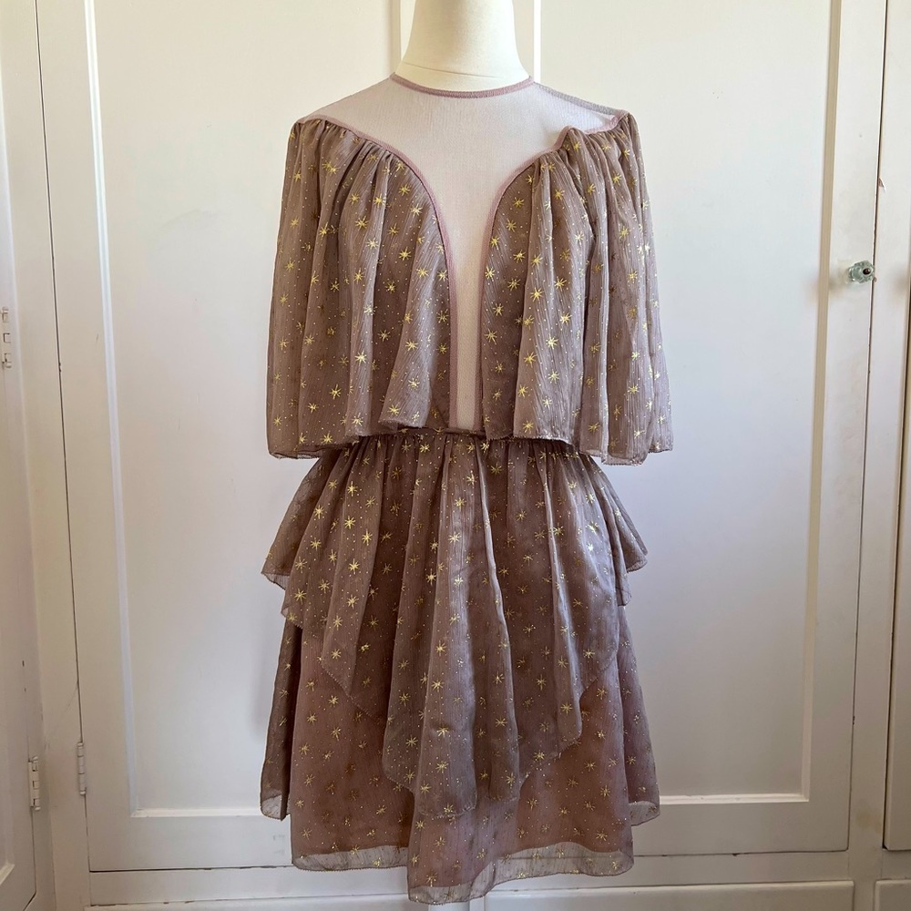 LA MAISON TALULAH Star Tulle Mini Dress Small